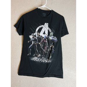 Avengers Endgame  Mens Tees Marvel Official Avengers Black Shirts Size Small